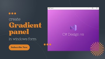 How to create gradient panel in windows form C# ?