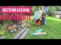 Raseneinfassung Mähkante mit Naturstein selber machen