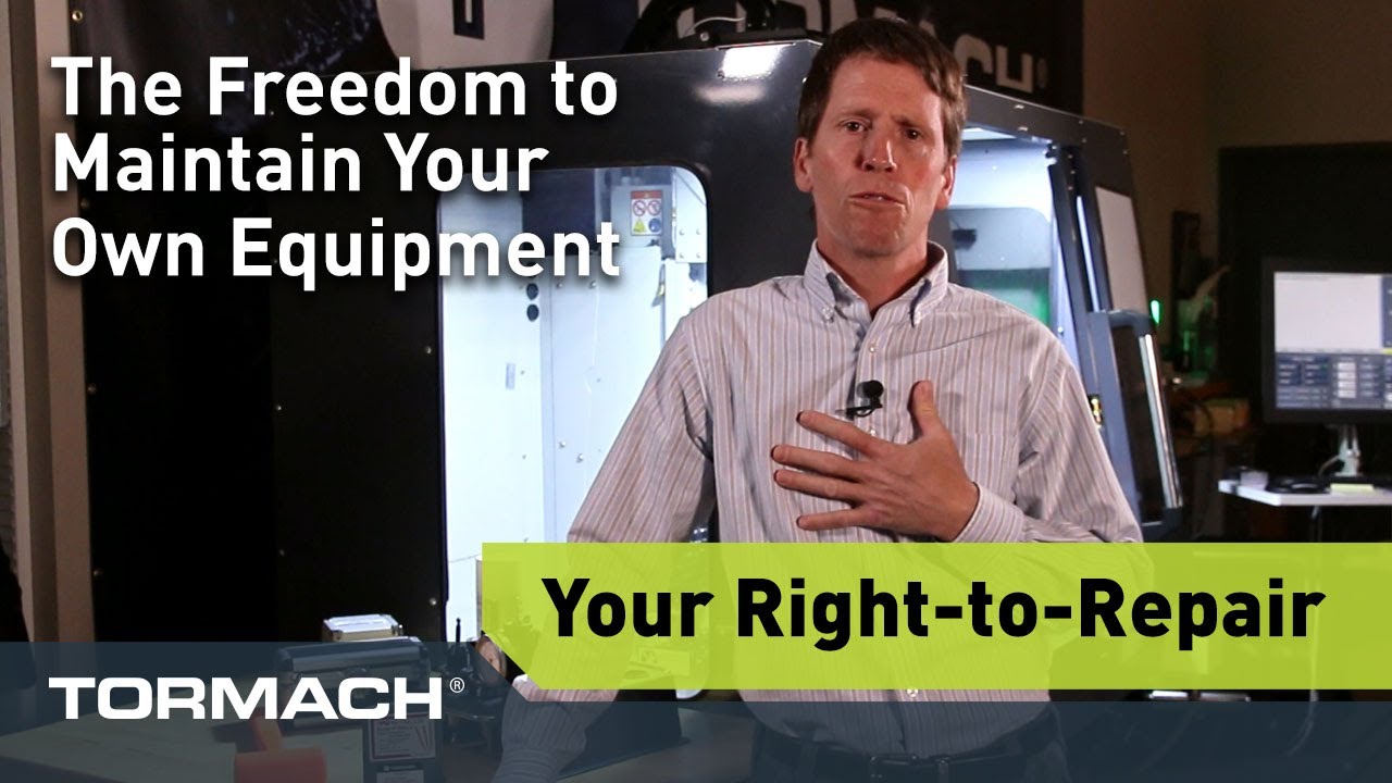 Tormach Inc. Discusses Users' Right to Repair