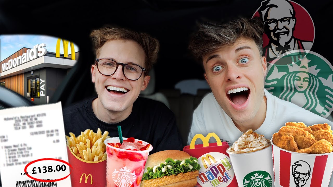 Letting The Person In Front Decide What We Eat For 24 Hours! 