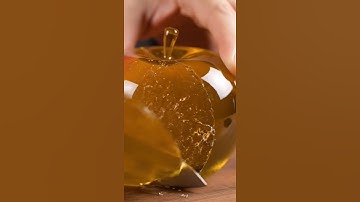 Glass Fruit Cutting ASMR 🍎 | AI-Generated Satisfaction! #Shorts