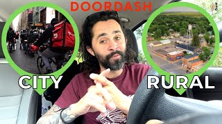 Driving DOORDASH | City VS Rural Food Delivery