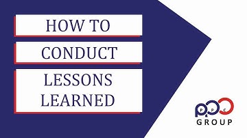 How To Conduct Lessons Learned