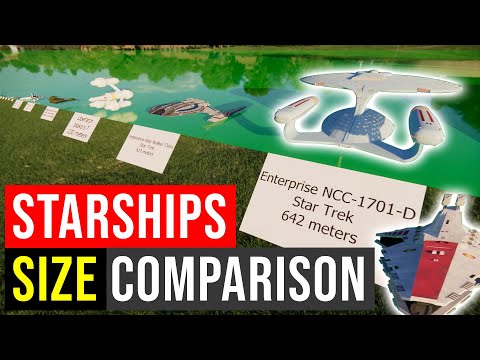 Starships Size Comparison 3D