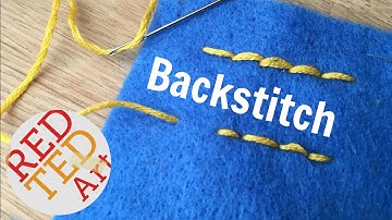 Backstitch How To - Basic Sewing (Embroidery & Hand Sewing)