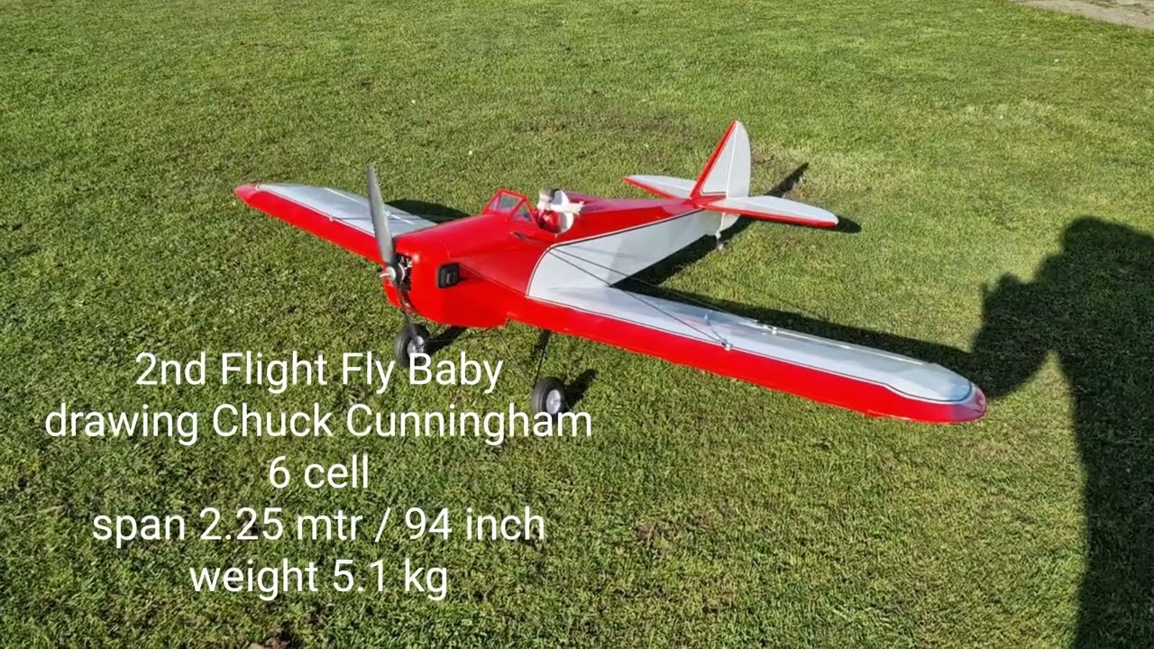 Fly Baby 2nd flight span 2.25 mtr.
