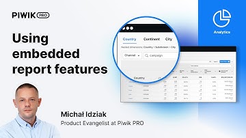 Embedded report features in Piwik PRO #analytics #tutorials