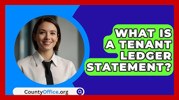 What Is A Tenant Ledger Statement? - CountyOffice.org