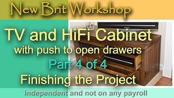 TV Cabinet Part 4  - Making the Top and Other Bits