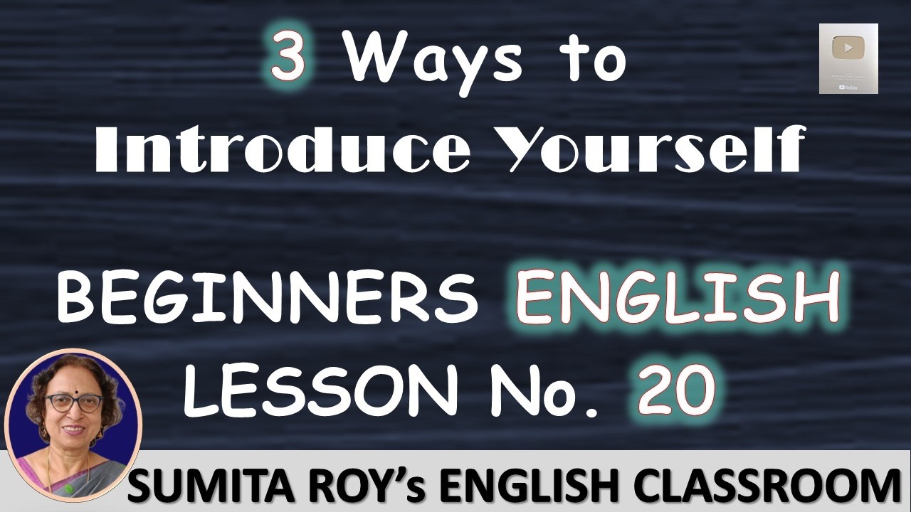 Beginners Learn 3 Ways to Introduce Yourself in Simple Sentences ...