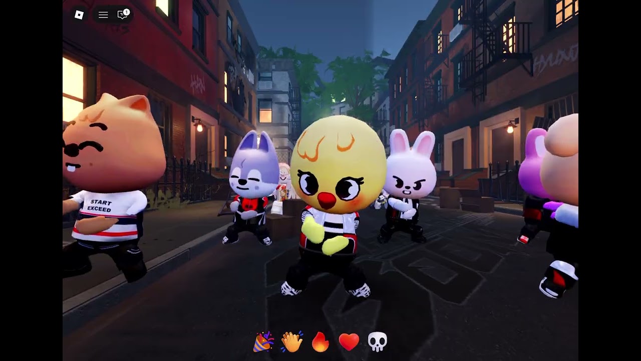 Stray kids in Roblox event hourly definitely recommend seeing it 🔥 - (Stray kids) The Block