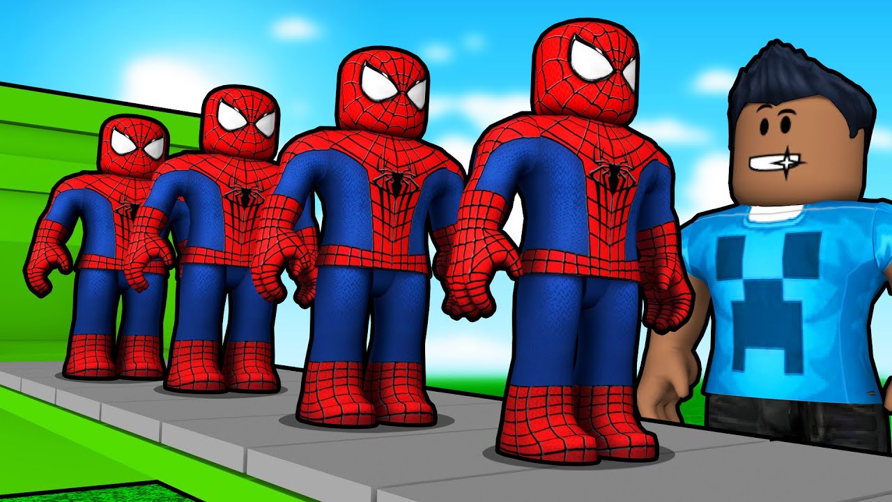 FÁBRICA DO HOMEM ARANHA NO ROBLOX!! (Spider man Tycoon) 