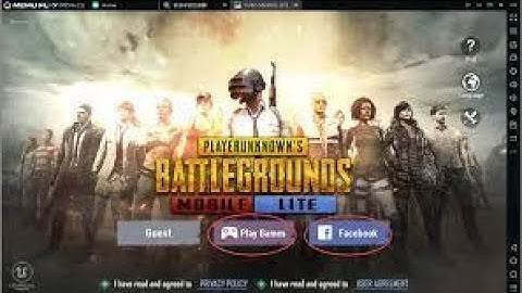 First Time Play Pubg Lite On Memu Emulator New Version 9