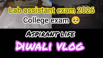 Rajasthan Lab assistant exam 2025 | syllabus | strategy | diwali vlog #labassistantexam2025 #diwali 