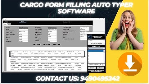 Data Entry Online Form Filling Auto Typer Software