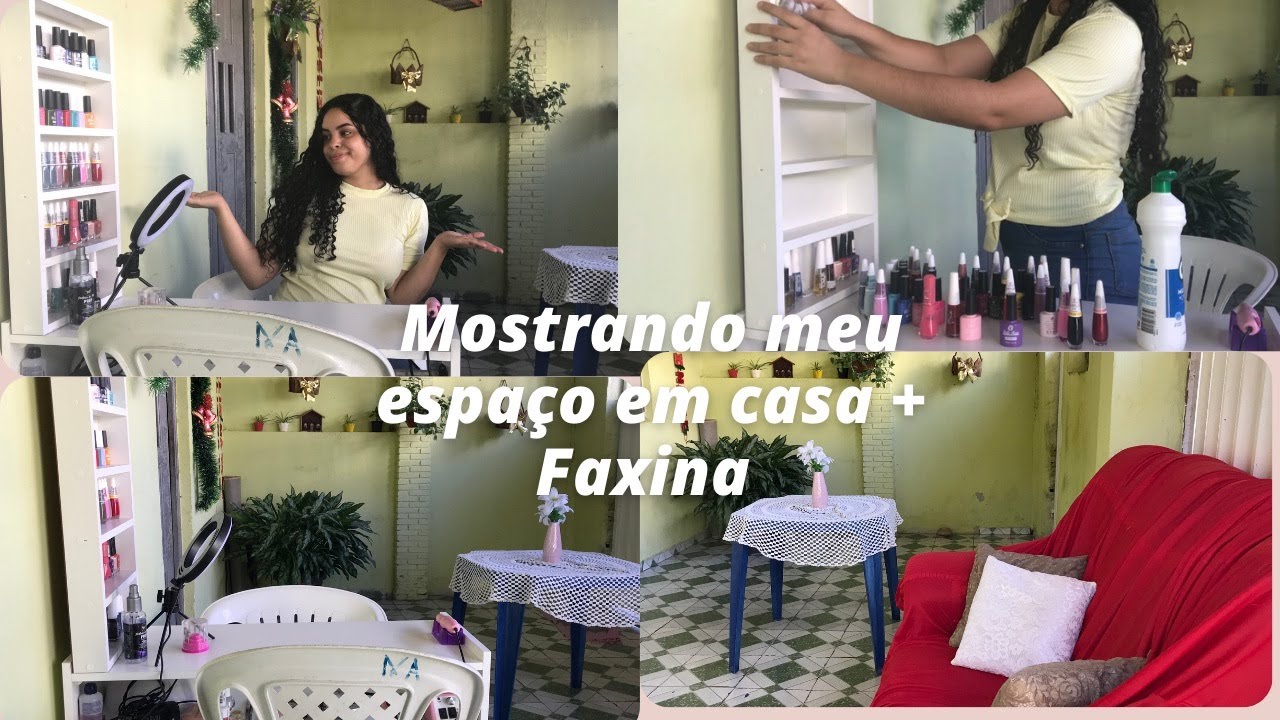 Tour pelo meu espaço Nails na varanda de casa + Faxina #nails  #faxinapesada  #empreendedorismo