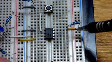 Quick 555 timer monostable or one shot mode circuit for how to DIY learning electronics