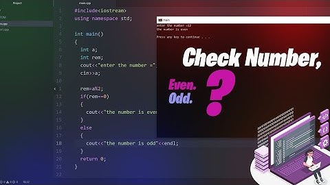 Check User Given Number Is Even Or Odd Useing C++ [ #CodingWithPengiv ]