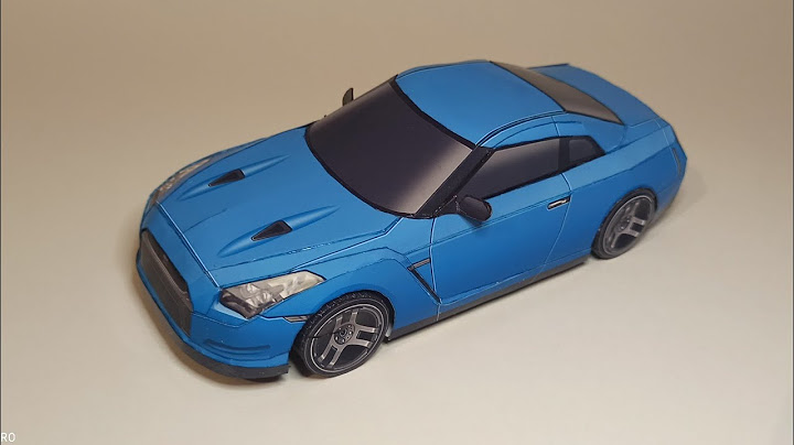 Nissan GT-R из бумаги ! Как сделать Ниссан ГТР  из бумаги!