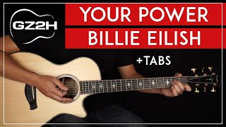 Your Power Guitar Tutorial Billie Eilish Guitar Lesson |Easy Chords|