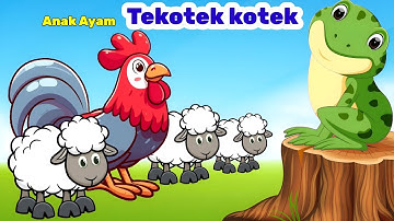 Tek kotek Kotek Dan Balonku Ada Lima | Lagu Anak Viral | Lagu Anak Indonesia ~ Animasi Ayam Berkokok