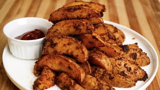 Roasted Potato Wedges  | Side Dish| Appetizer | Crispy Oven Baked Potato Wedges Recipe