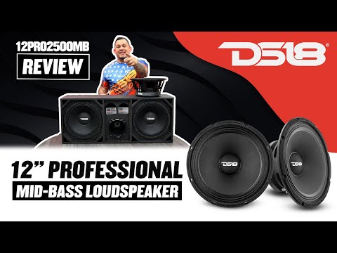 DS18 12PRO2500MB PRO 12 Mid-Bass Loudspeaker 1250 Watts Rms 8-Ohm  @DS18Sound