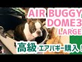 【犬用カート最高峰】エアバギーのAIR BUGGY DOME3購入ボストンテリアのグリちゃん