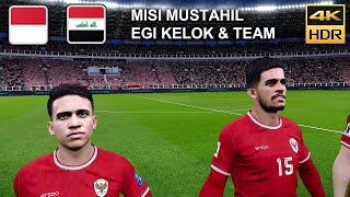 PES 2024 - Indonesia vs iraq | Misi Mustahil Timnas | Gelora Bungkarno 6 juni | 4K HDR