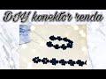 ✨DIY LACE MASK CONNECTOR✨|| tutorial membuat konektor masker dengan renda bunga