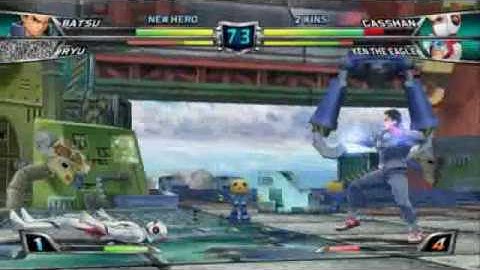 Tantsunoko Vs. Capcom (ryu gameplay)