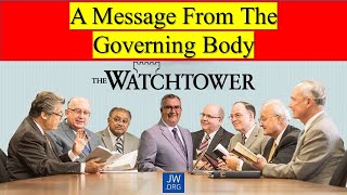 A Message From the Governing Body