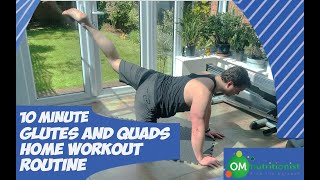 10 Minute Glutes and Quads Home Workout Routine