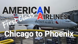 [4K][60fps] Chicago ORD - Phoenix PHX American Airlines Boeing737 First Class FullFlight Trip Report