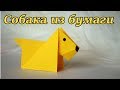 Origami dog from paper tutorial. Оригами для новичков. Собака из бумаги своими руками: видео урок