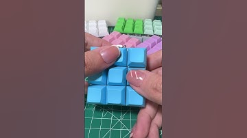 9-key mechanical keyboard keychain pure color #asmrsound #keyboard #satisfying