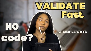 Validate Your Startup Idea Without ANY Code