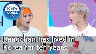 Bangchan has lived in Korea for ten years (IDOL on Quiz) | KBS WORLD TV 200916