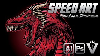 Drogon Illustration [House Targaryen] | SPEED ART