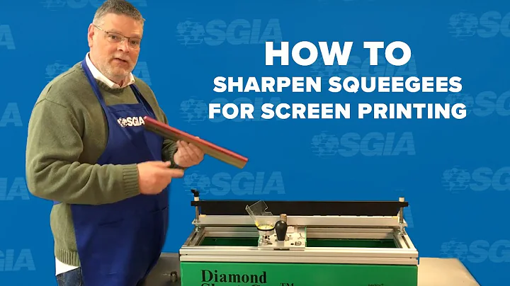 Screen Printing Squeegee Sharpening