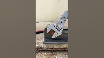 Folding anti screwback wrench wrench nut test- Good tools and machinery make work easy