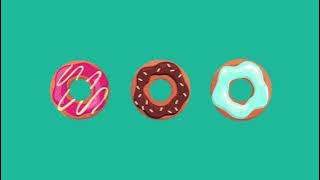 Donut motion graphic advertising