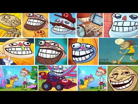 Troll Face Quest All Versions - Gameplay Walkthrough - All Levels All Wins and Fails Funny Moments