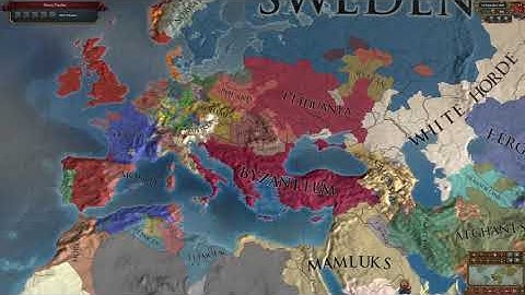Byzantium timelapse; the Phoenix rises (Europa Universalis 4 - EU4)
