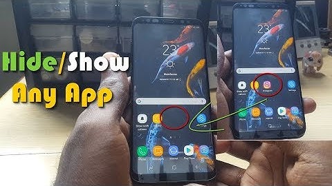 How to HIDE and SHOW APPS Galaxy S8 or S8 Plus?