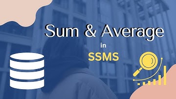 SUM in sql | Average in sql