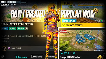 How I Made the Most Played WOW Mode in BGMI  Creating the WOW Mode Everyone Plays in BGMI/PUBG