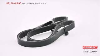 88126-4L890 POLY-V BELT 4 RIBS FOR FIAT