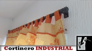 Como hacer un CORTINERO de tubo con @Isabel_Brico || Estilo Industrial