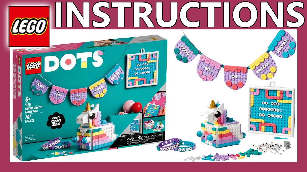 LEGO Instructions | Unicorn 2022 DOTS | Creative | YouTube 41962 LEGO Family - Pack